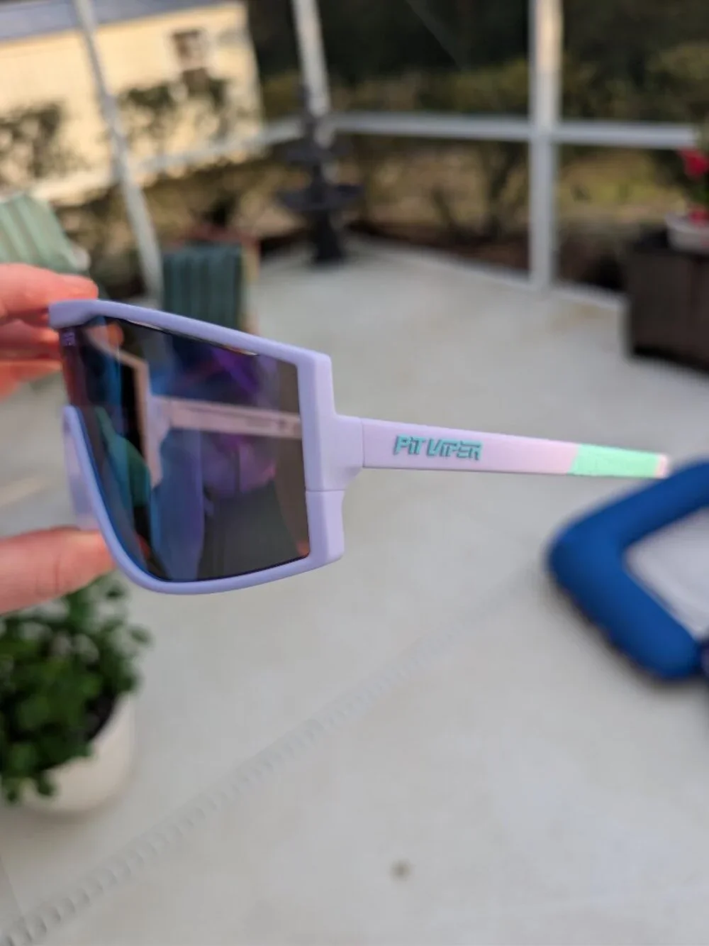 Authentic Pit Viper The Moontower Try-Hard Sunglasses Mirror Lens Blocks UVA/B